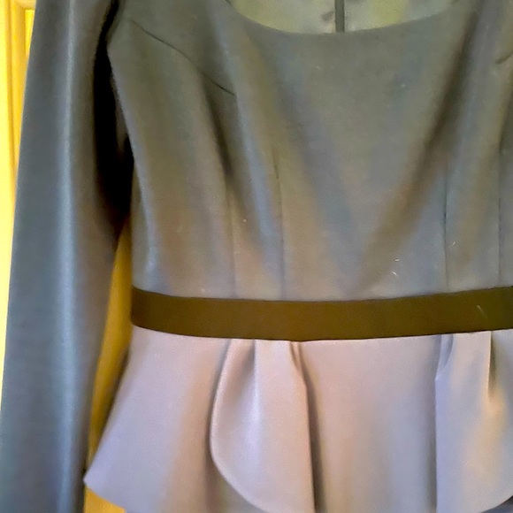 JayGodfrey peplum blue (light/dark) fitted midi dress💙 - Picture 3 of 9